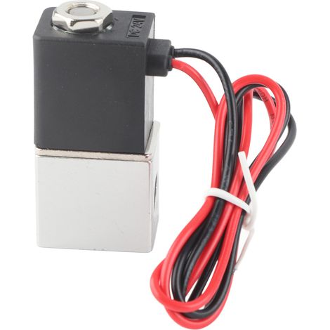 Électrovanne rapide 24V CC 2/2 normalement fermée pour air eau huile filetage G1/4 (1/5)