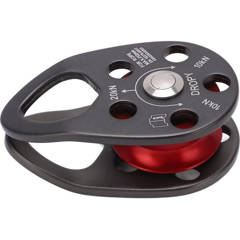 Poulie d'escalade, Poulie D'oscillation Fixe Simple en Métal Robuste Portable pour L'extérieur (1/5)