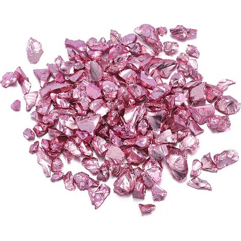 Crushed Stone Filler - Coloured Glaze - 0.1-0.4 cm - For Indoor Decoration Fish Tank Flowerpot Air Plant Bedding - 20 g (1/5)