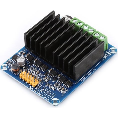 Module de commande de moteur à double canal DBH-12V, pont en H haute puissance, DC5-12V (1/5)