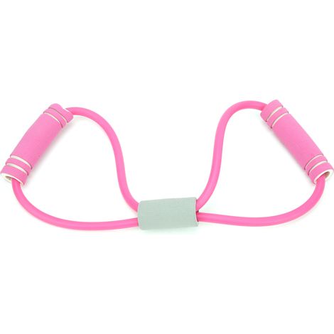 Bande de résistance en forme de 8, en mousse EVA TPE durable, pour le yoga - rose (1/5)
