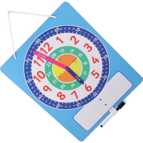 Horloge Effaçable pour Garçon D’apprentissage Filles 1 Set et Surface (1/5)