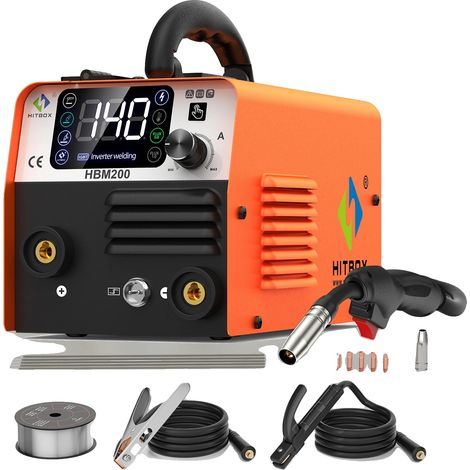 Máquina de soldar multifunción 3 en 1, diseño portátil, HBM200, enchufe europeo de 220V-240V. (1/5)