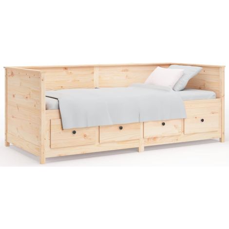 Maison Exclusive - Diván sin colchón 75x190 cm madera maciza de p