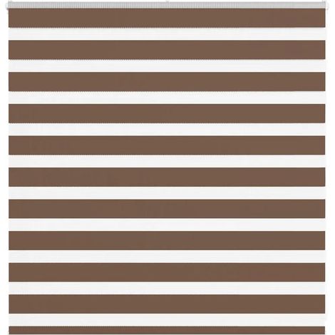 Store zèbre marron 140x100cm largeur du tissu 135,9cm polyester (1/5)