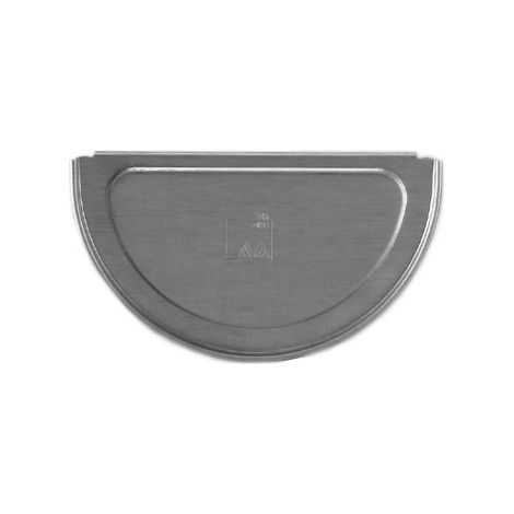 Talon symétrique quartz zinc naturel à gorge - Pour gouttière de 25