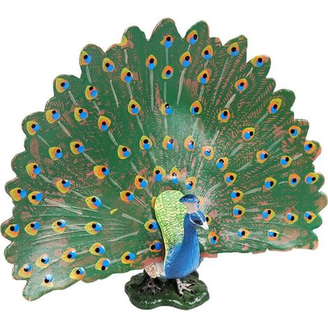 Wildvogel-Modell, Spielzeug, Simulation, Tierspielzeug, Sammlung, Miniaturfigur, Modell, Pfau, Tiermodell, Ornamente für Heimdekoration, Zubehör (Pfau) (1/4)