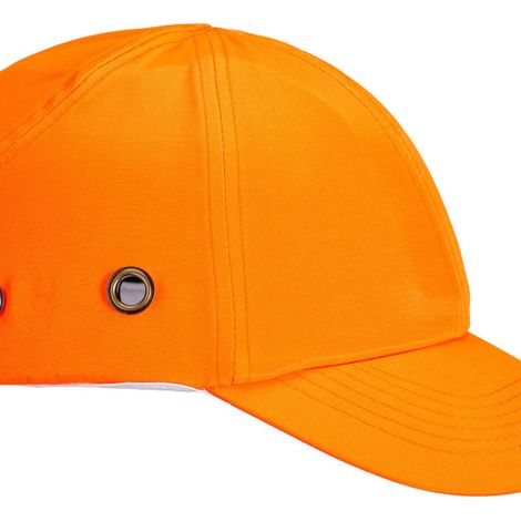 Gorra antigolpes de diseño clásico, estilo beisbol Portwest Bump PW59  Naranja