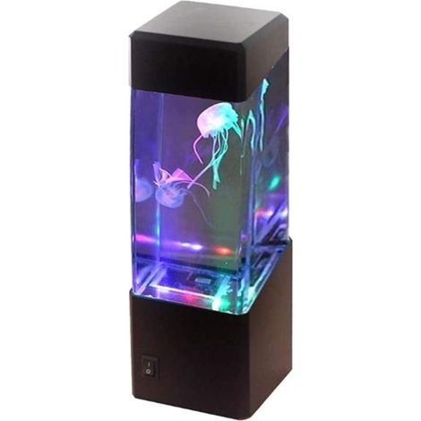 Lampe En Forme De Méduse - Lampe D Ambiance Avec Éclairage LED Coloré - Pour Chambre À Coucher Bureau Décoration Intérieure - 1 Pièce (1/5)