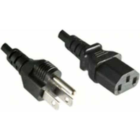 Microconnect - PE110430 - Stromkabel - NEMA 5-15 (M) gerade bis IEC 60320 C13 gerade - 3 m - Schwarz