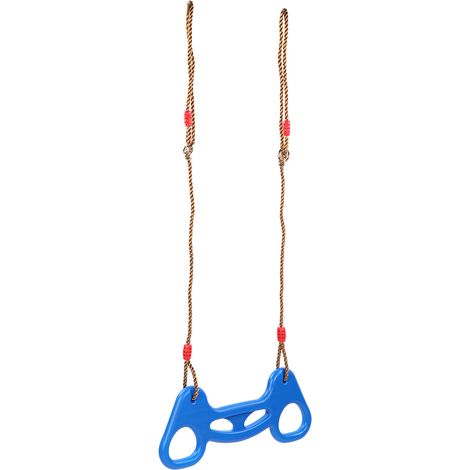 Corde de traction multifonctionnelle avec anneau, jouet de balançoire pour enfants, jeu intérieur/extérieur, bleu (1/5)