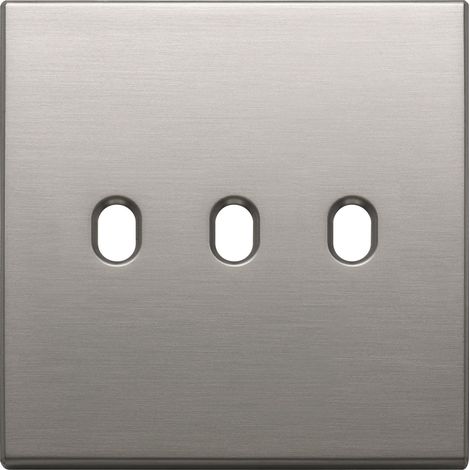 VIMAR - 22675.3.11 Plaque en nickel brossé vintage 3Mx3 BS