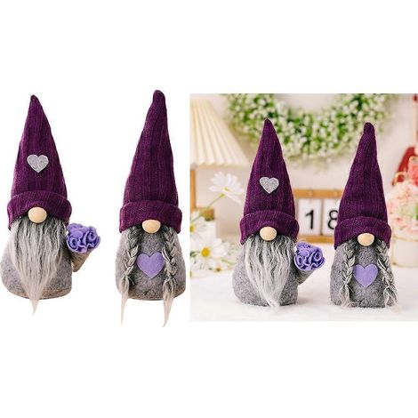 Gnomes de Noël en tissu, figurines de nains, poupées, jouets, décorations de table - Homme - (1/4)