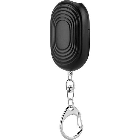 Alarme personnelle (noir) 140 DB Alarme de sécurité personnelle d'urgence avec lumière LED Petit porte clés portable pour femmes, enfants, personnes âgées, 6,9 x 3,8 x 2,5 cm (1/5)
