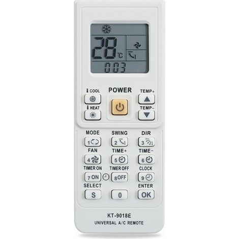 Télécommande universelle pour climatiseur KT-9018E (1/5)