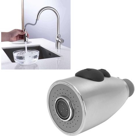 Douchette extractible G1/2 po avec 2 modes pour robinet de cuisine et salle de bain (1/5)