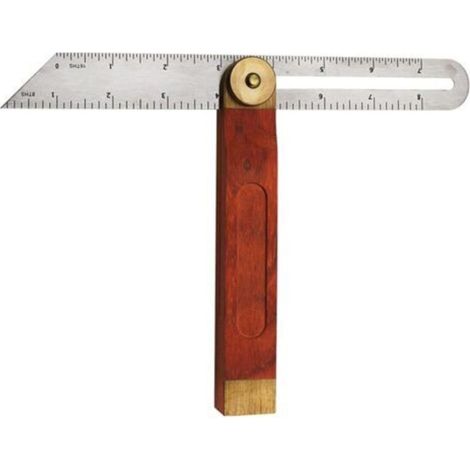 Equerres de Menuisier, Fausse Equerre de Menuisier à Coulisse, Équerre Angle Ajustable, Rapporteur D'angle Réglable, Équerre Multifonctionnelle en T, Équerres de Charpentier,Réglable E (1/5)