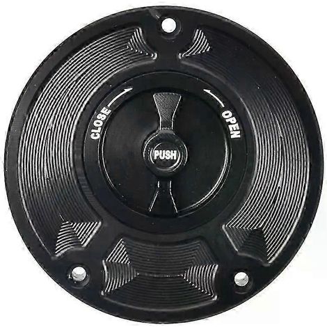 Schlüsselloser CNC-gefräster Tankdeckel aus Aluminium für Honda CBR 600 F4 F3 F2 (1991–2008) – Motorradzubehör – Schwarz (1/5)