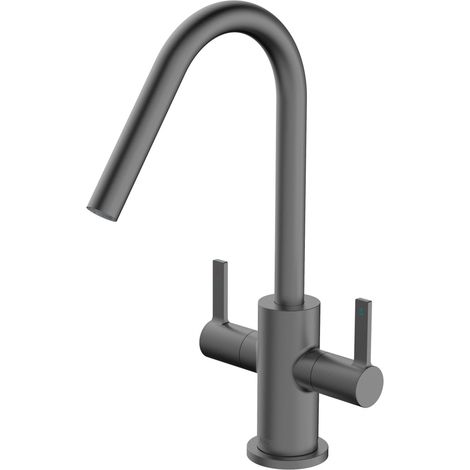 Bristan Cashew EasyFit Mono Kitchen Sink Mixer Tap - Gun Metal (1/2)