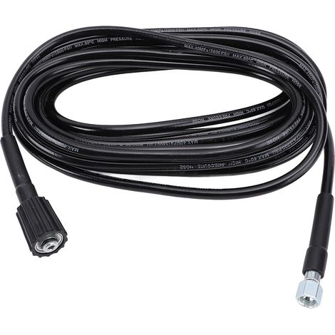 Jeffergarden Tuyau d'eau haute pression, connecteur en caoutchouc résistant à l'usure, tête de remplacement pour machine à laver électrique, adapté au lavage de voiture, 10 mètres / 32,8 pieds (1/5)