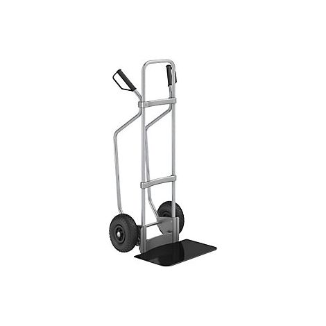 eurokraft pro  Carrello per sacchi con pattini  zincato  piano