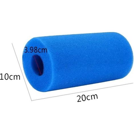 Filtros reutilizables y lavables, aptos para piscinas, spas y piscinas infantiles. Paquete de 4 unidades, 20 x 10 x 4 cm. (1/5)