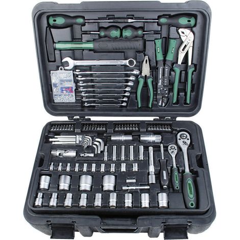 Brüder Mannesmann M29070 Heimwerker Werkzeugkoffer bestückt 122teilig (B x H x T) 360 x 240 x 530 m (1/5)