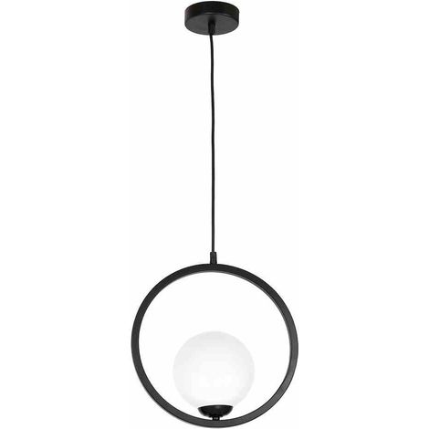 Suspension Milagro Boston MLP5593 noir/blanc E14 40W (1/5)