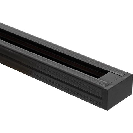 Efectoled – Rail monophasé PC 1 mètre pour spots LED – Conducteurs en cuivre – Installation horizontale ou verticale – Éclairage de qualité supérieure