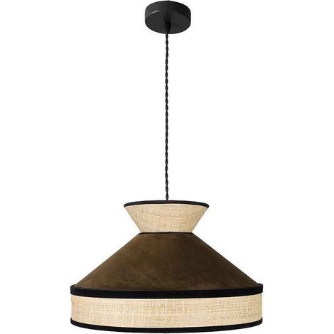 FABRILAMP Ciondolo marrone con bordo nero modello Fabrizio (1/2)