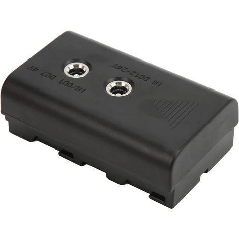 Batterie Factice avec Câble d'alimentation coudé DC 7,4 V pour Alimentation de Lumière LED NP-F550 NPF570 NPF970 (1/5)