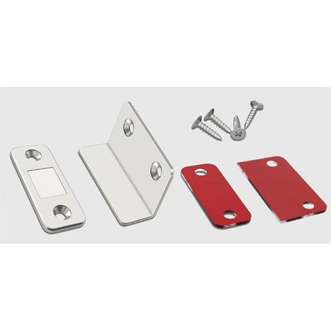 Aimant Porte Placard Loquet Magnetique Ultra Mince Aimant Armoire Puissant Pour Fermeture de Porte de Tiroir, Cabinet, Meubles, etc,, Lot de 2 (1/5)