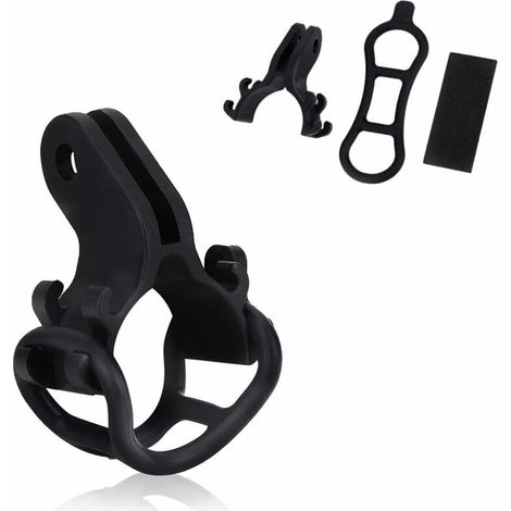 Support de lampe de poche, support de lampe de vélo, support de lampe de poche universel stable pour guidon de vélo, pince de fixation de support de lampe de poche de vélo, pour vélo de montagne en pl