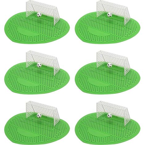 [JAMAIS UTILISÉ]Scented Urinal Sieve - Fun Football Insert - Splash Guard - Odour Protection - for Hotels, Home, School Secretarial and Public Toilet - 6 Pack (1/5)