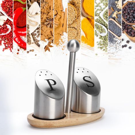 Küchen- und Haushaltsgewürzglas-Set: Gewürzflaschen-Organizer für Pfeffer und Gewürze (1/5)