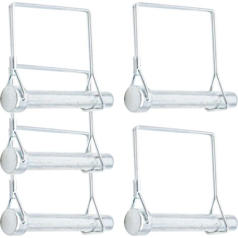 Lot de 5 broches de prise de force carrées robustes de 12 x 80 mm pour remorque, agriculture (1/5)