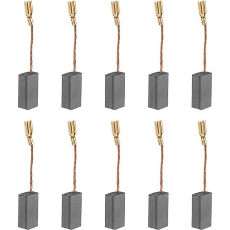 10PCS Balais de Charbon Brosse à Charbon Outil Universel pour Moteur électrique S1M-FF03-100A/6-100 A86C -16 8 5 46mm (1/5)