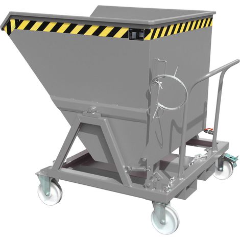 Bauer Späne-Kippmulde SKS 700, lackiert, Mausgrau