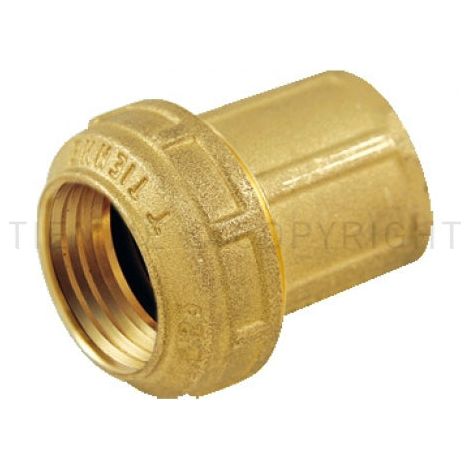 Tiemme - Raccordo Dritto Femmina  11/2 ø50 In Ottone Polietilene