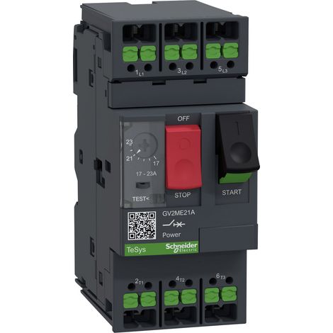 Schneider Electric MOTORSCHUTZSCHA 17-23A SNAPIN (GV2ME21A) (1/2)