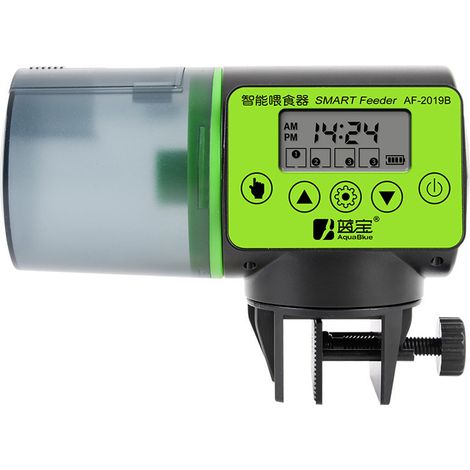 Distributeur automatique intelligent de nourriture pour poissons d'aquarium et de bocal, distributeur électrique à minuterie, portable, grande capacité de 200 ml (1/5)