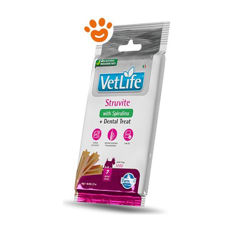 Farmina Dog Snack Dental Treat Vet Life Struvite Mini - Confezione 60 Gr - Snack