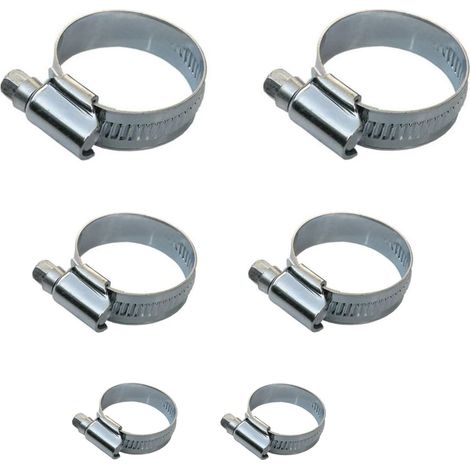 tecuro Stahl Schlauchschellen - Set, 1/2 - 3/4 - 1 Zoll, Bandbreite 9 mm