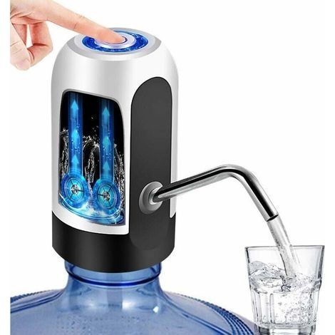 Distributeur Automatique d'eau Bouteille Rechargeable Eau Potable Pompe à Eau Potable Bouteille de pompage Rapide électrique sans Fil Gallon Distributeur Universel avec Pompe à Eau (1/4)
