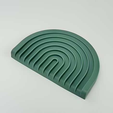 Tapis à savon grand format, tapis drainant pour cuisine, tapis de rangement pour salle de bains avec rainure inclinée pour le drainage. (1/3)