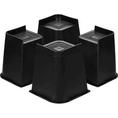 Bettbeinerhöhungen, Möbelerhöhungen, 15 cm, für Tischbeine, Betten, Schreibtische für Erwachsene, Sofas (4er-Pack) (1/5)
