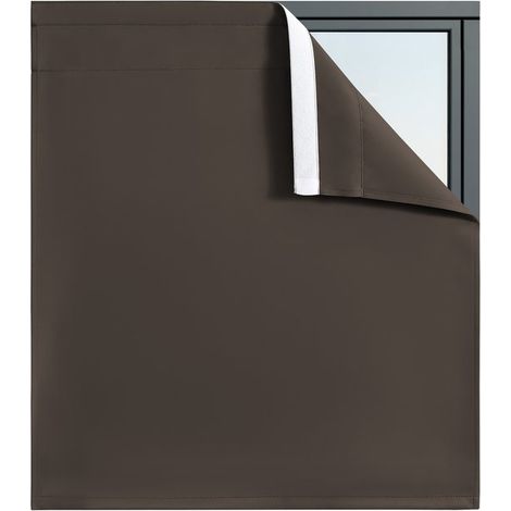 Zweiteilige Außenrollos (Stange nicht enthalten), wasserdicht, geeignet für Terrassen, winddicht, geeignet für Gartenhäuser/Balkone, 74 x 76 cm (Kaffeefarbe) (1/5)