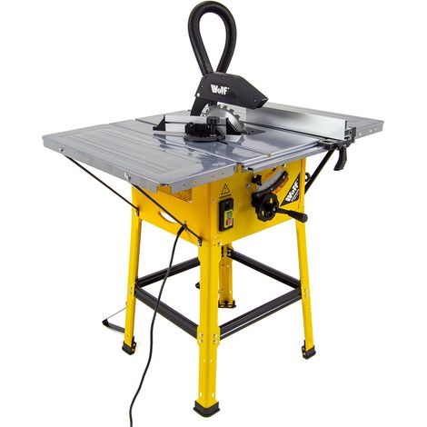 Wolf 10" 250mm Super HD Table Saw, Extendable Table & Dust Extraction