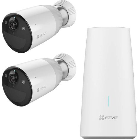 Ezviz – Caméra de surveillance IP intérieure/extérieure 1080p – Vision nocturne couleur – Détection de mouvement – Autonomie 1 an (1/5)