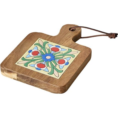 Dessous de plat isolants en bois massif, sets de table rétro, dessous de plat résistants aux hautes températures pour la cuisine (1/5)